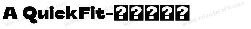 A QuickFit字体转换